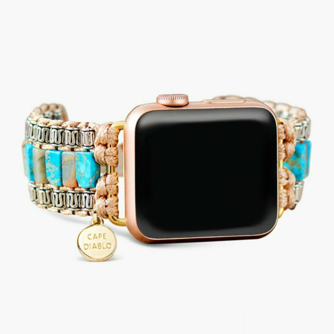 Apple Watch Straps | Divine Ivory Turquoise Apple Watch Strap Apple Watch Straps Apple Watch Straps