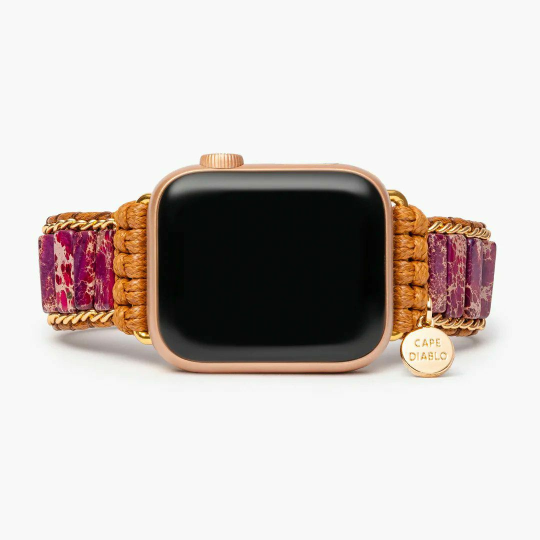 Apple Watch Straps | Intense Imperial Jasper Apple Watch Strap Apple Watch Straps Apple Watch Straps