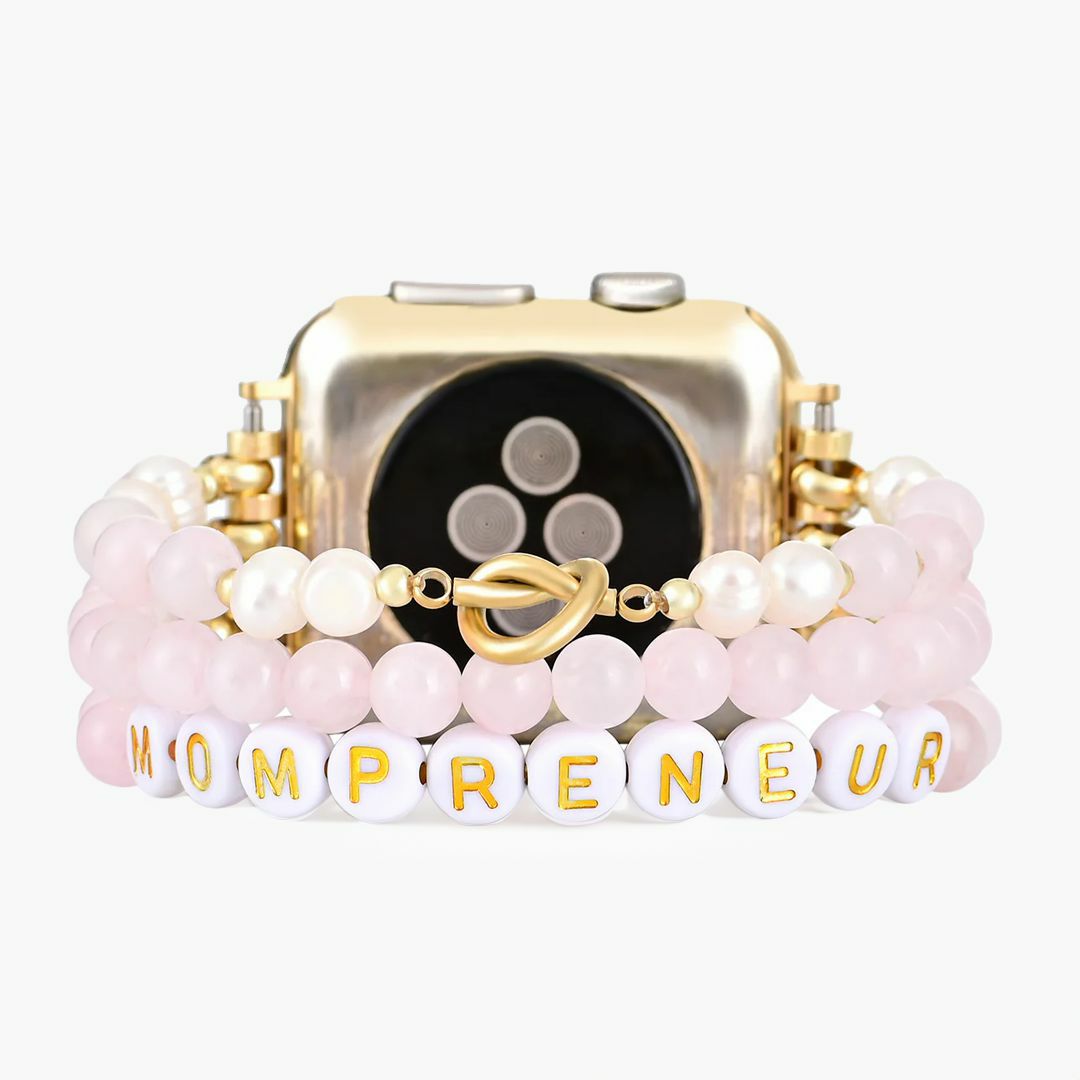 Apple Watch Straps | Mompreneur Rose Quartz Stretch Apple Watch Strap Apple Watch Straps Apple Watch Straps