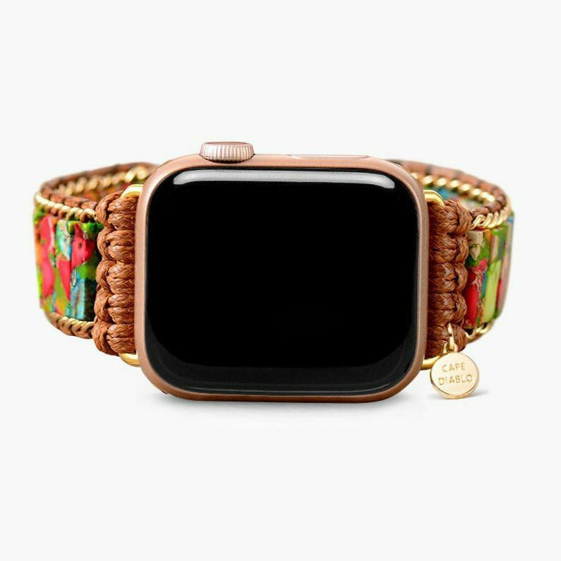 Apple Watch Straps | Rainforest Jasper Apple Watch Strap Apple Watch Straps Apple Watch Straps