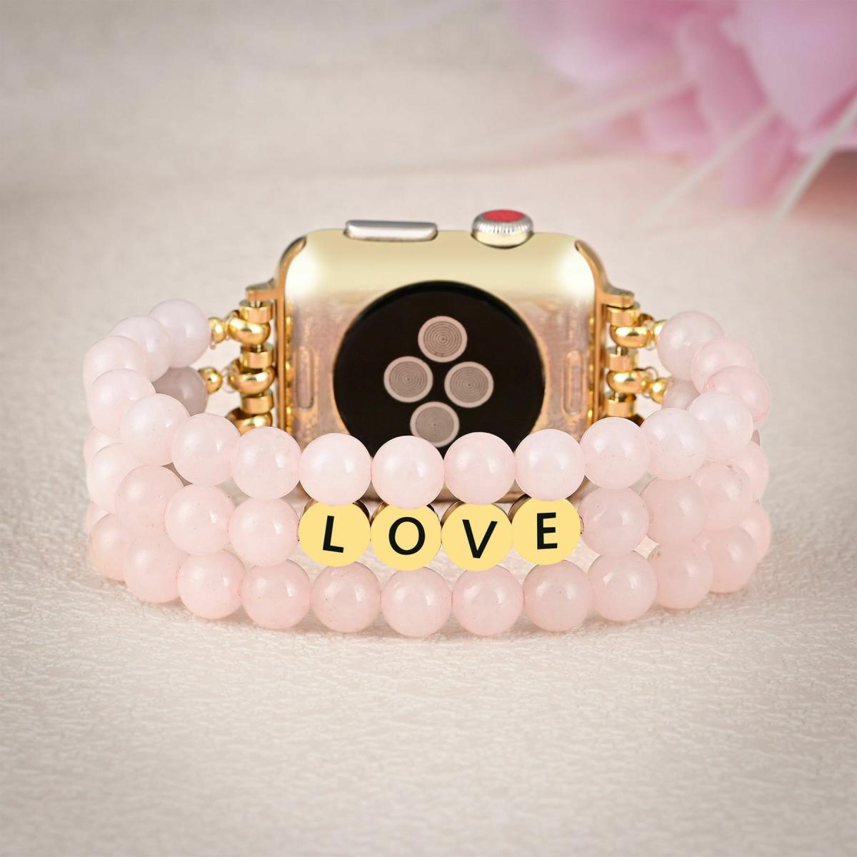 Apple Watch Straps | Rose Quartz Love Inspiration Apple Watch Strap Apple Watch Straps Apple Watch Straps