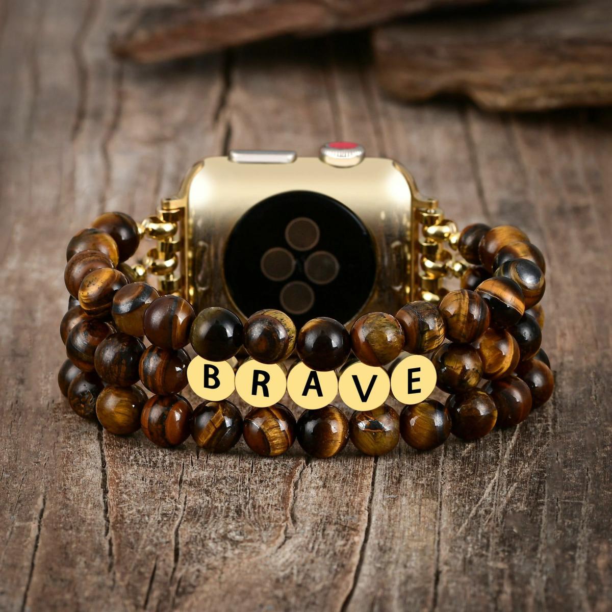 Apple Watch Straps | Tiger Eye Brave Inspiration Apple Watch Strap Apple Watch Straps Apple Watch Straps