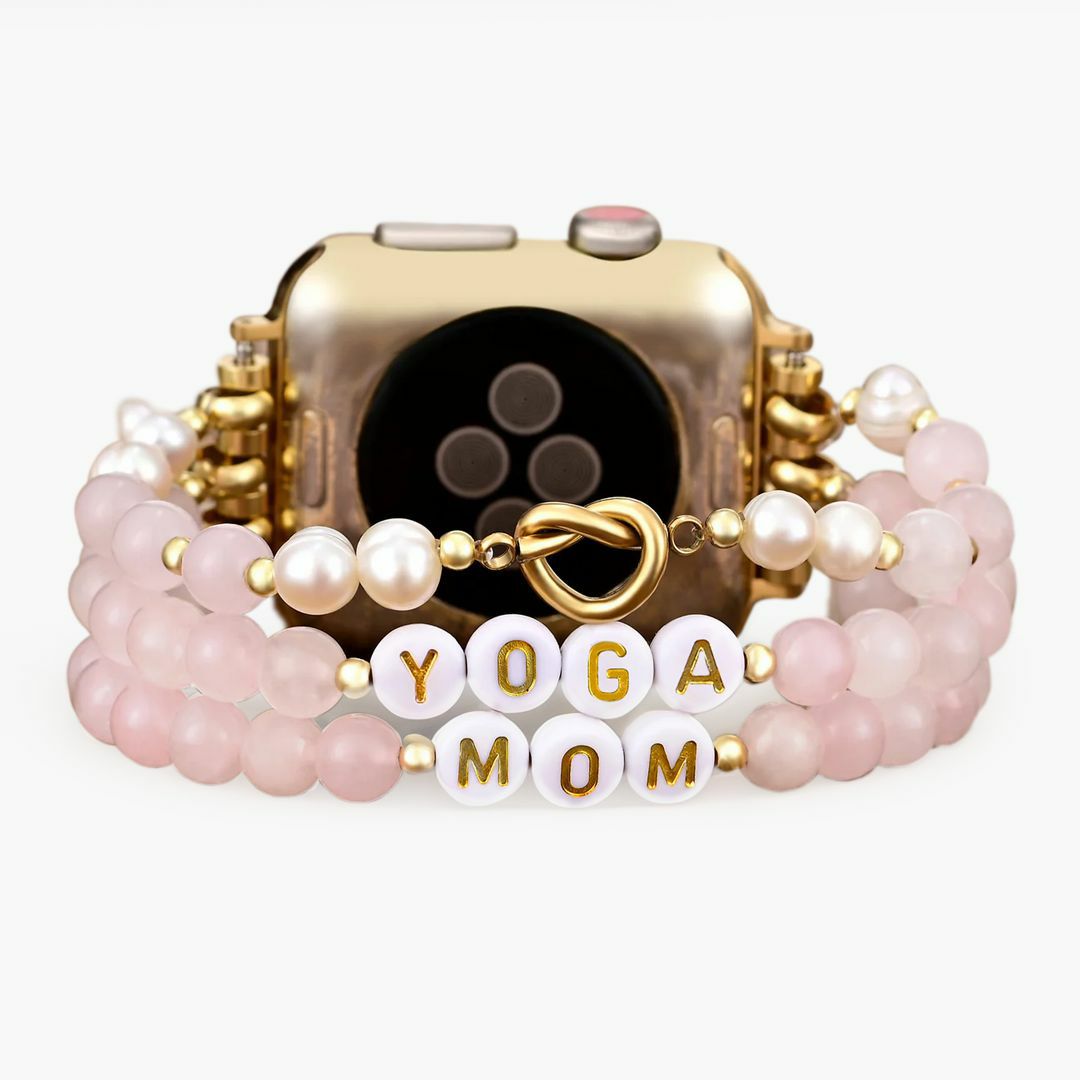 Apple Watch Straps | Yoga Mom Rose Quartz Stretch Apple Watch Strap Apple Watch Straps Apple Watch Straps