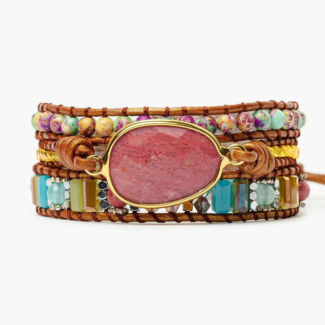 Bracelets | Healing Rhodochrosite Wrap Bracelet Bracelets Bracelets