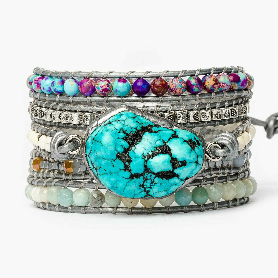 Bracelets | Healing Turquoise Protection Wrap Bracelet Bracelets Bracelets