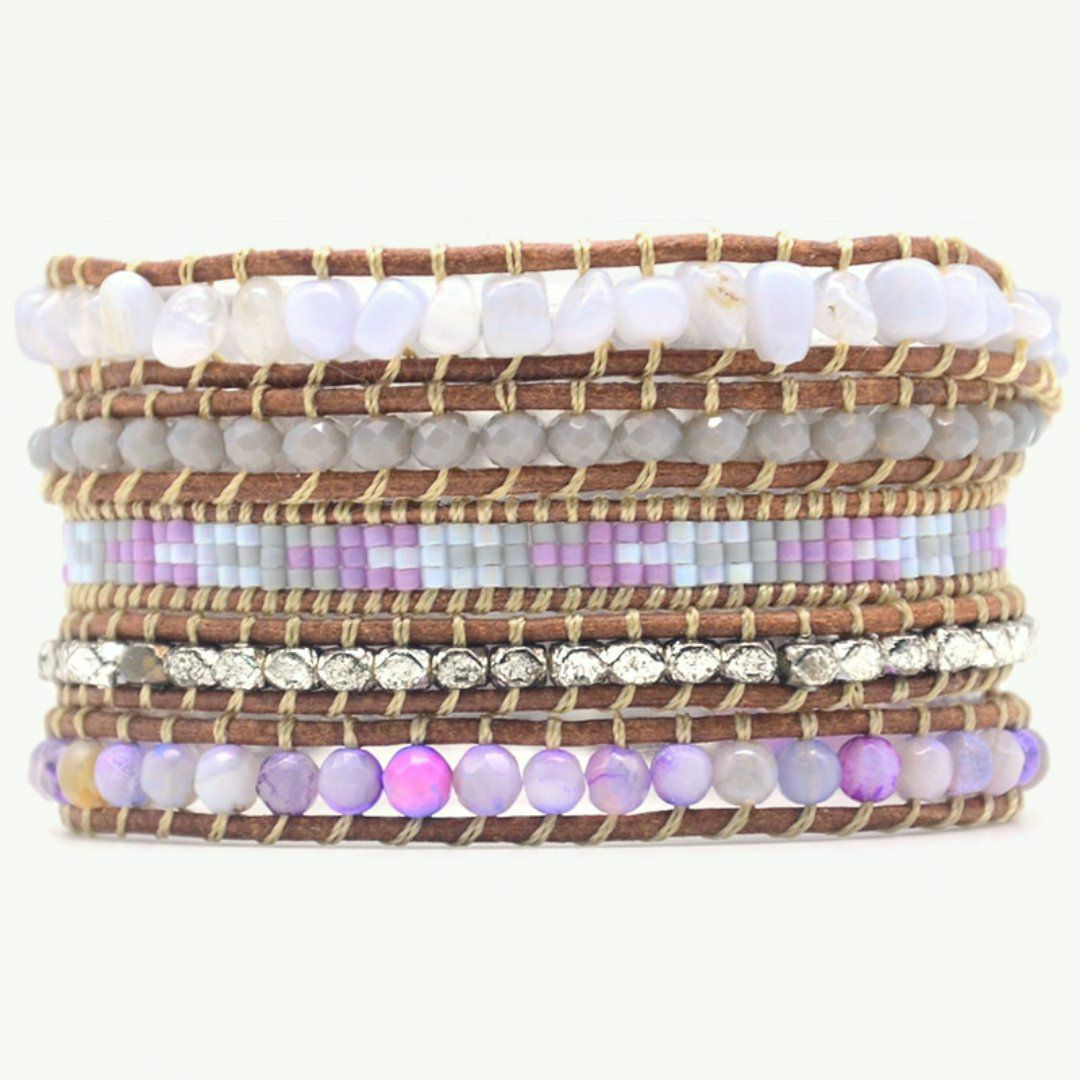 Bracelets | Purple Boho Summer Wrap Bracelets Bracelets