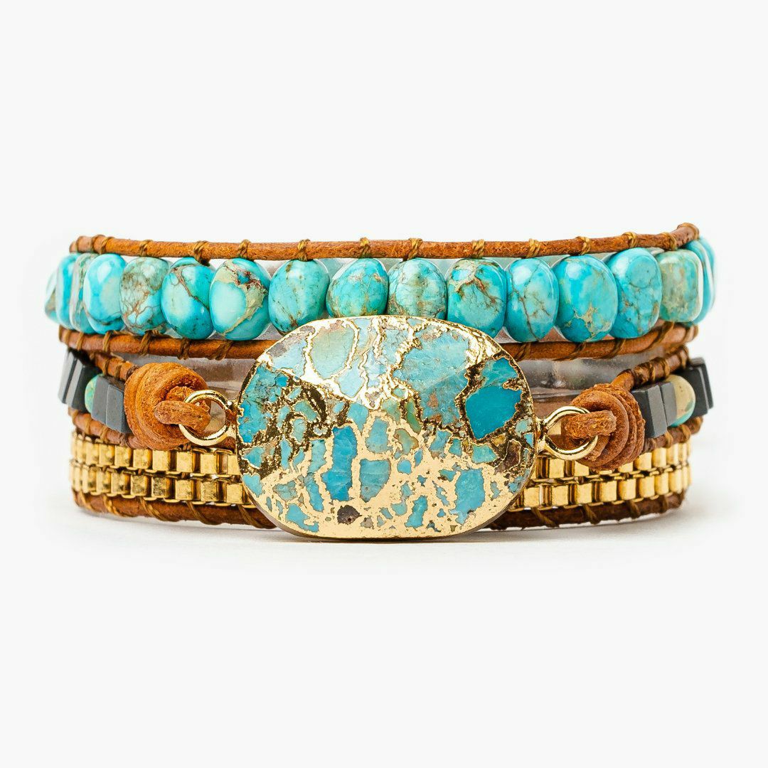 Bracelets | Turquoise Calming Energy Wrap Bracelet Bracelets Bracelets