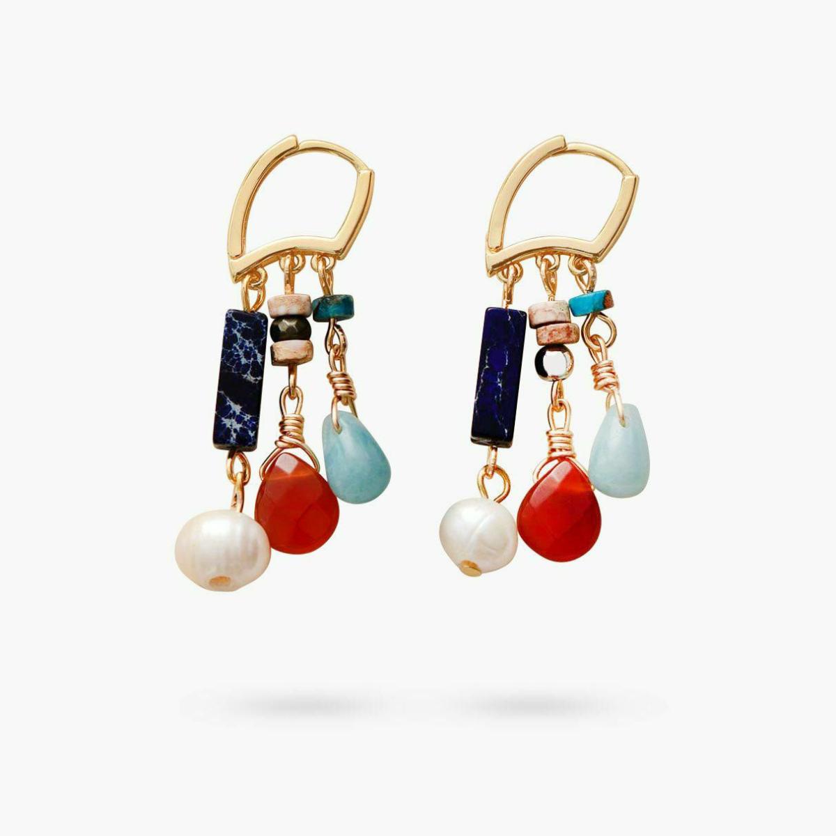 Earrings | Amazonite & Agate Mix Drop Earrings Earrings Earrings