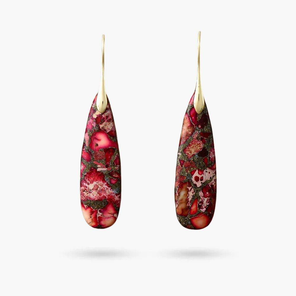 Earrings | Carmine Clusters Jasper Drop Earrings Earrings Earrings