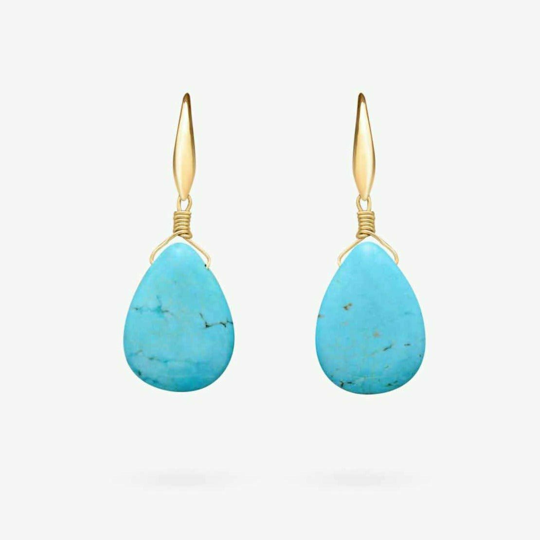 Earrings | Exquisite Teardrop Turquoise Earrings Earrings Earrings