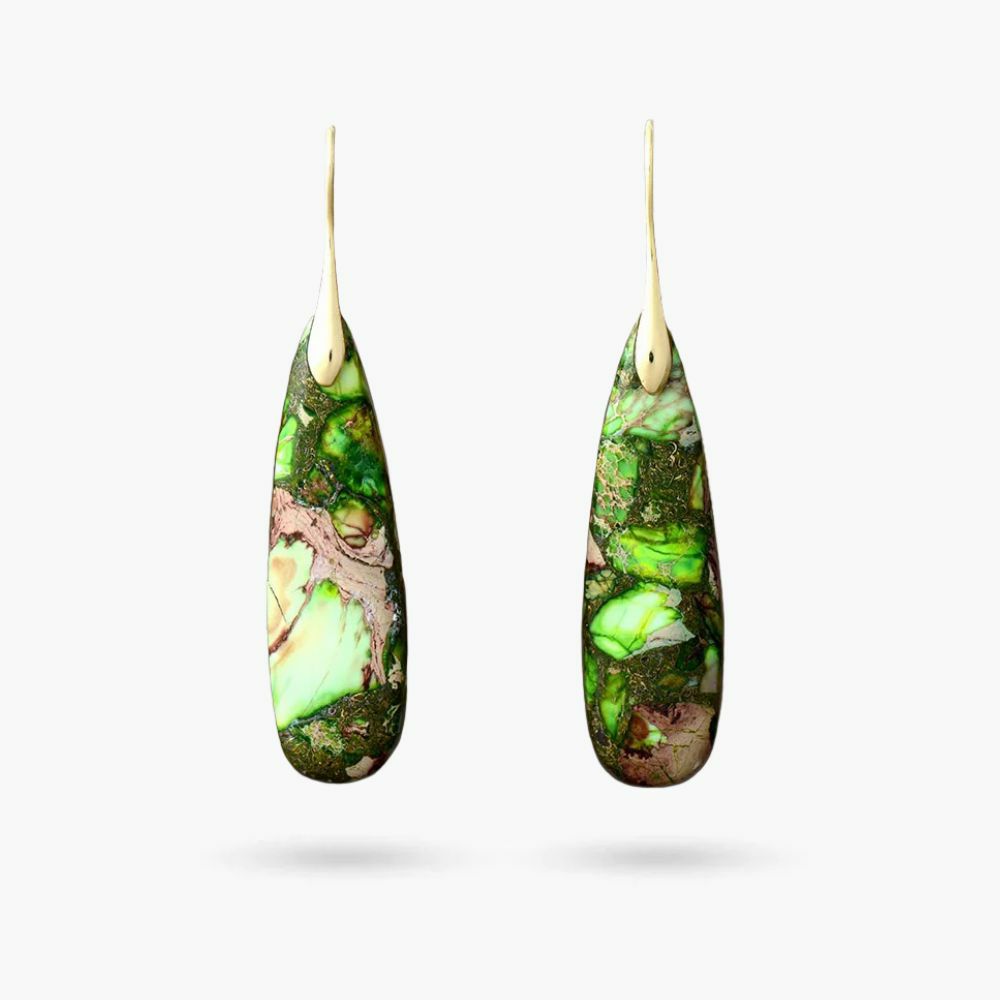 Earrings | Forest Fern Jasper Drop Earrings Earrings Earrings