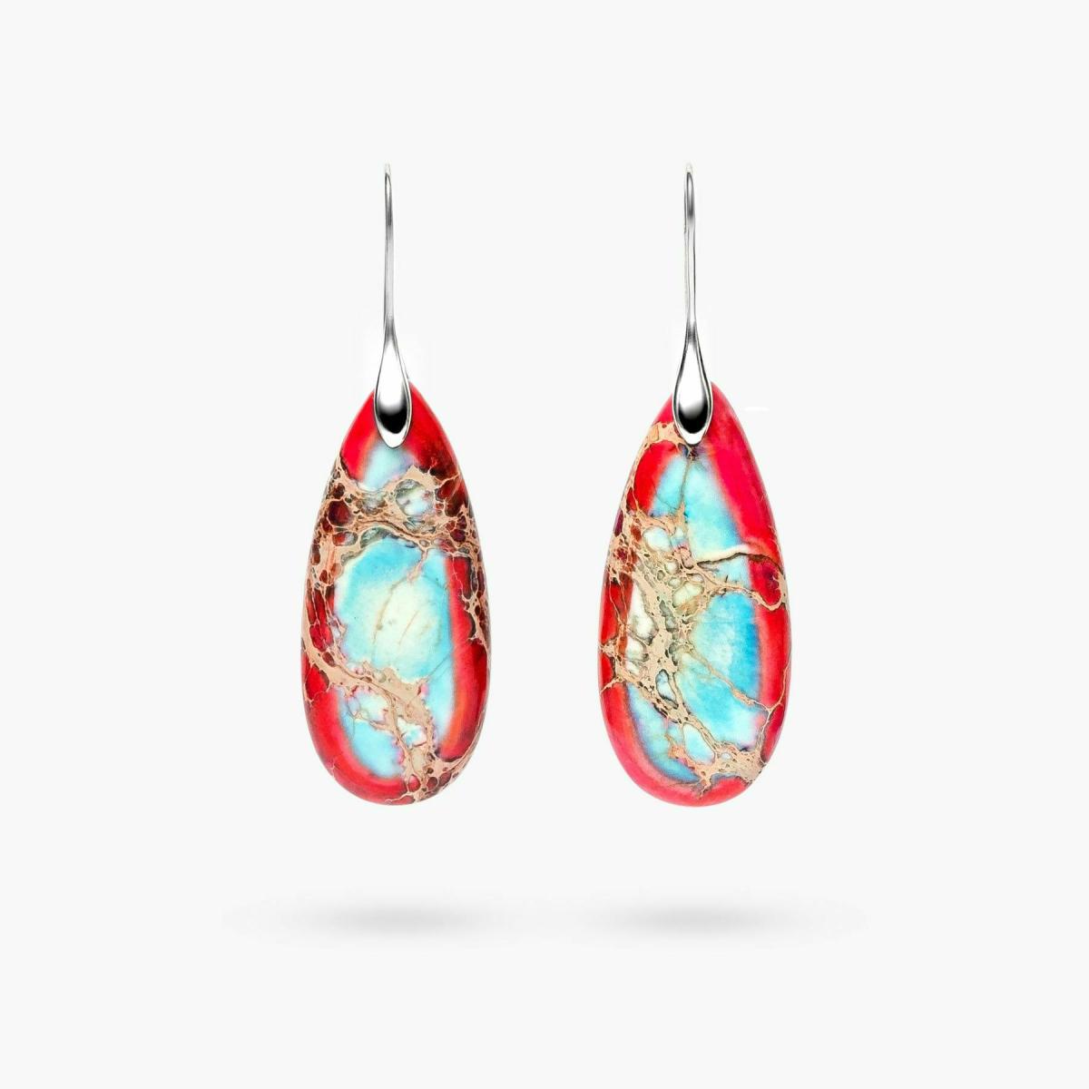 Earrings | Imperial Jasper Teardrop Earrings Earrings Earrings