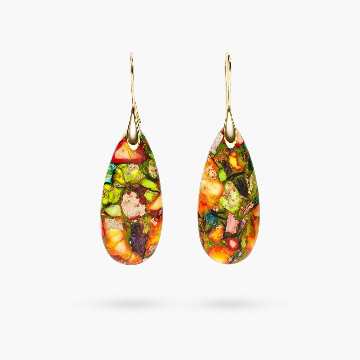 Earrings | Intense Jasper Teardrop Earrings Jewelry Earrings