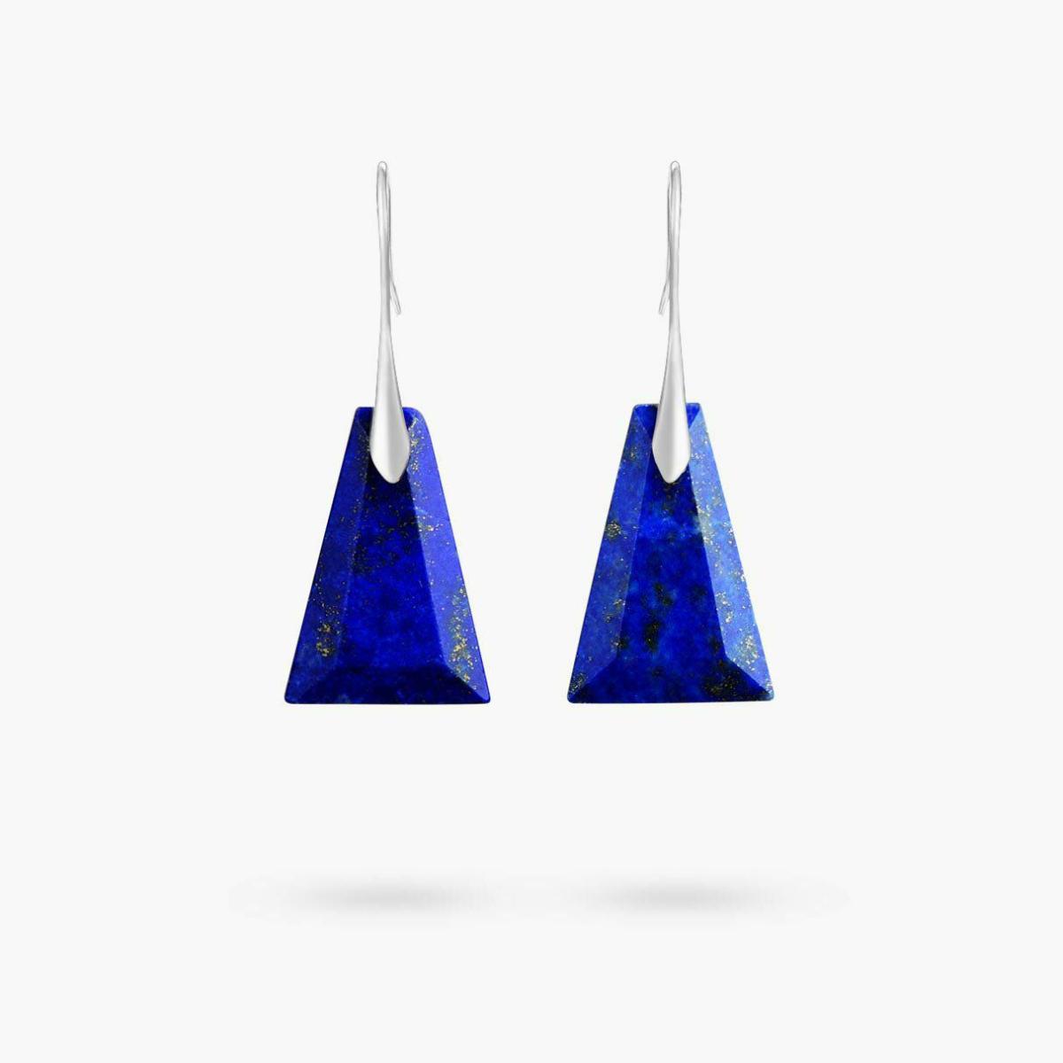 Earrings | Lapis Lazuli Geometric Drop Earrings Earrings Earrings