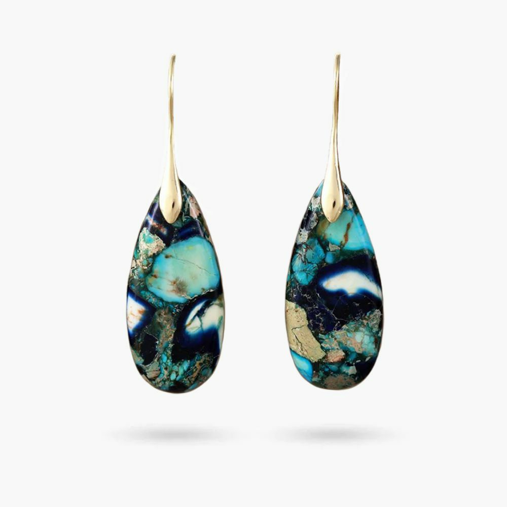 Earrings | Oceanic Gleam Jasper Dangle Earrings Earrings Earrings