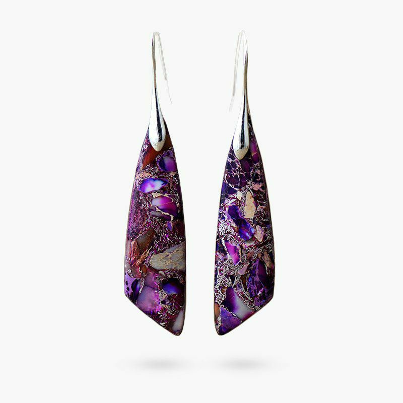 Earrings | Purple Jasper Hook Earrings Earrings Earrings