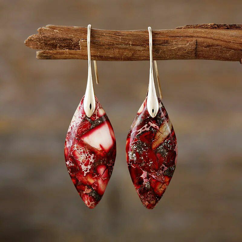 Earrings | Ruby Earth Jasper Earrings Earrings Earrings