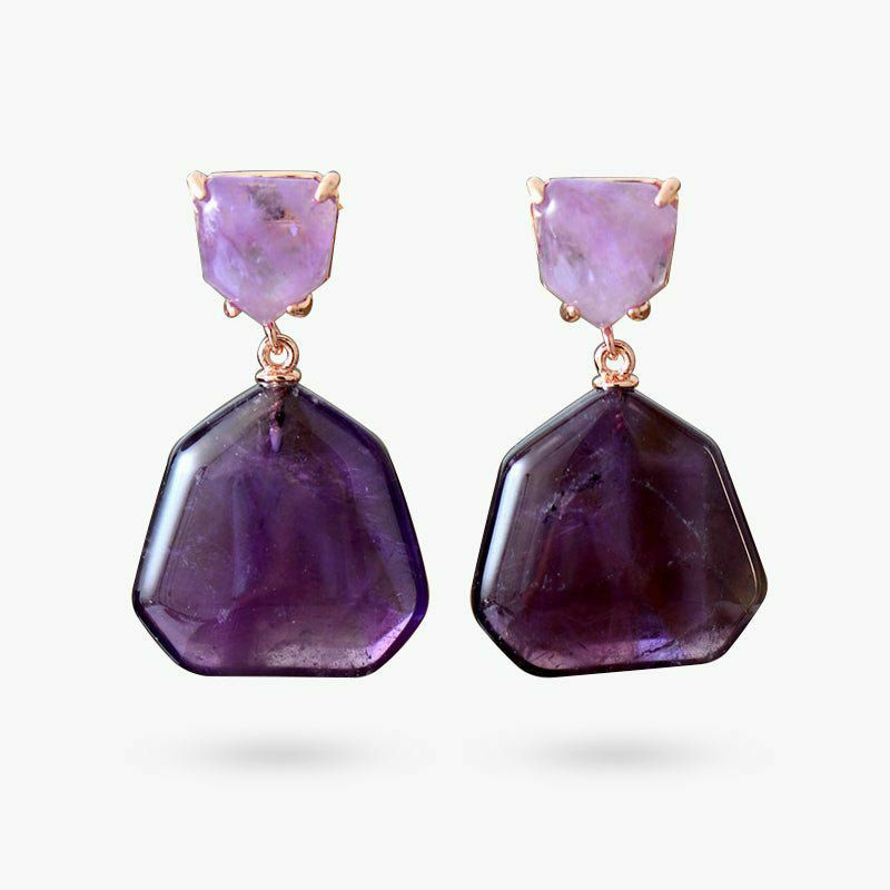 Earrings | Sevenfold Amethyst Sparkle Earrings Earrings Earrings