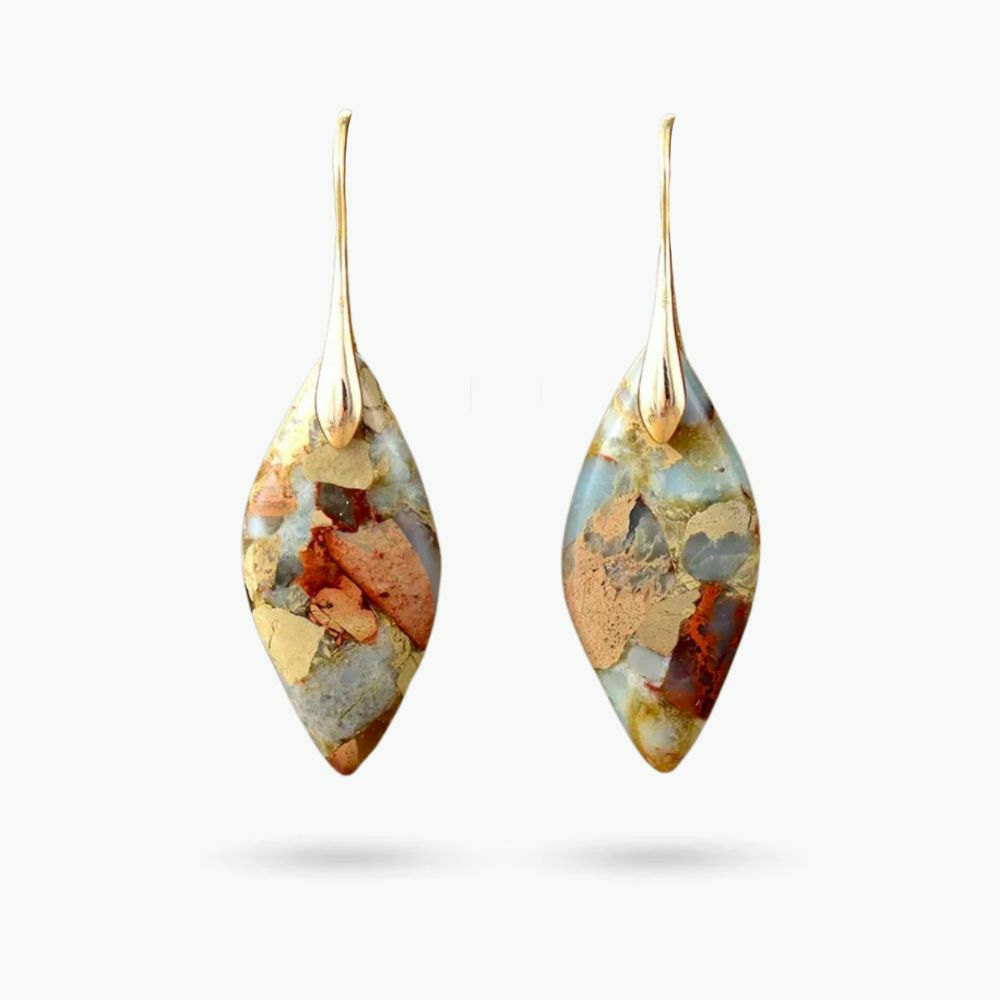 Earrings | Terra Hues Leaves Jasper Earrings Earrings Earrings