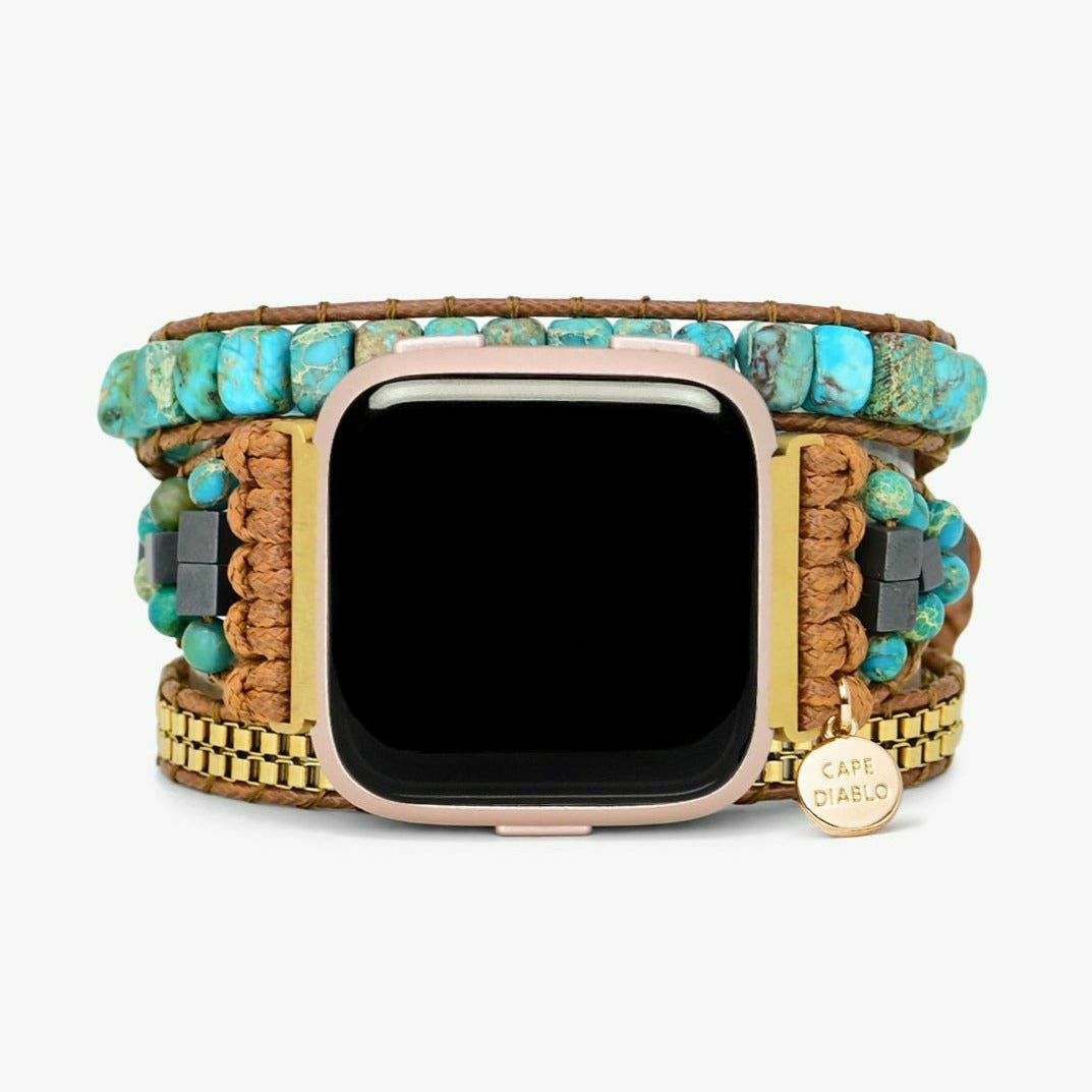 FitBit Watch Straps | Turquoise Calming Energy Fitbit Versa 2 Watch Strap FitBit Watch Straps FitBit Watch Straps