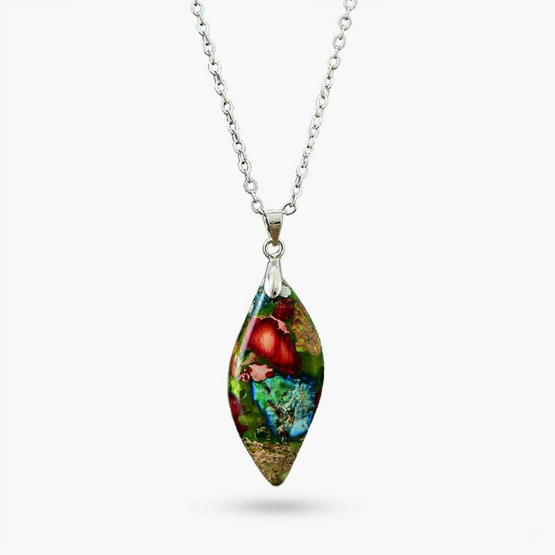 Necklaces | Burgundy Ivy Emperor Jasper Necklace Jewelry Necklaces