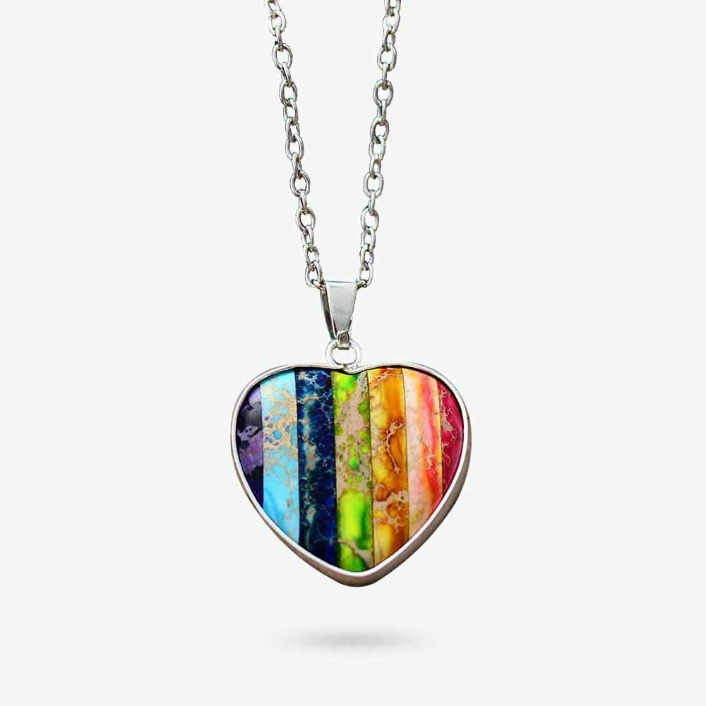 Necklaces | Chakra Heart Pendant Necklace Jewelry Necklaces