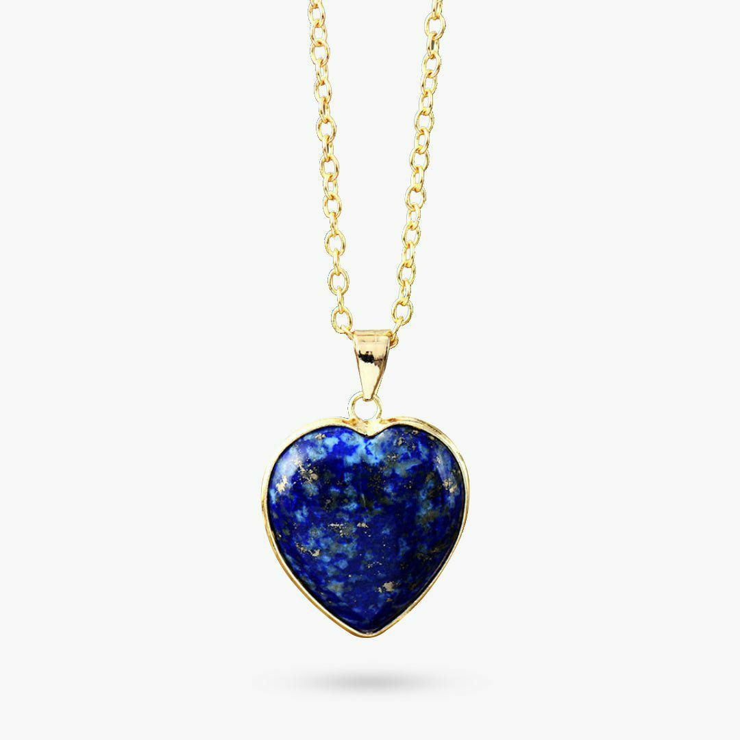 Necklaces | Elegant Lapis Heart Necklace Jewelry Necklaces