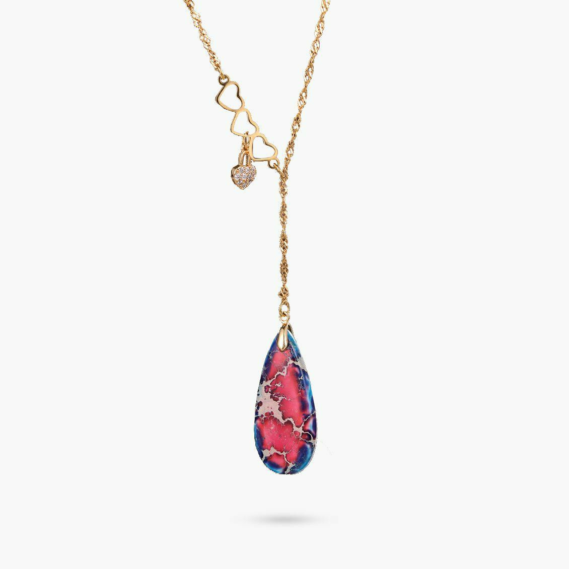 Necklaces | Heartened Jasper Waterdrop Necklace Jewelry Necklaces