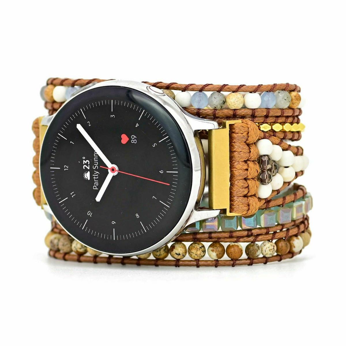 Samsung Galaxy Watch Straps | Blue Earth Jasper Samsung Galaxy Watch Strap Samsung Galaxy Watch Straps Mens