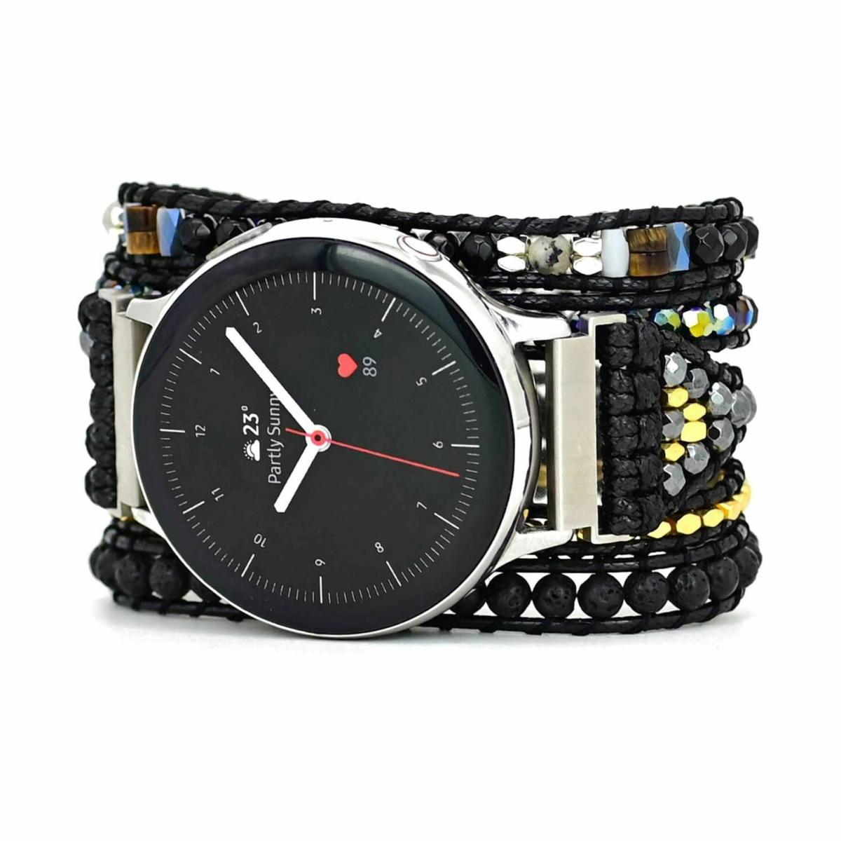 Samsung Galaxy Watch Straps | Dark Night Samsung Galaxy Watch Strap Garmin Watch Straps Garmin Watch Straps