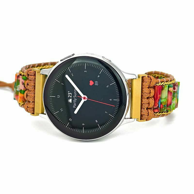 Samsung Galaxy Watch Straps | Rainforest Jasper Samsung Galaxy Watch Strap Garmin Watch Straps Garmin Watch Straps