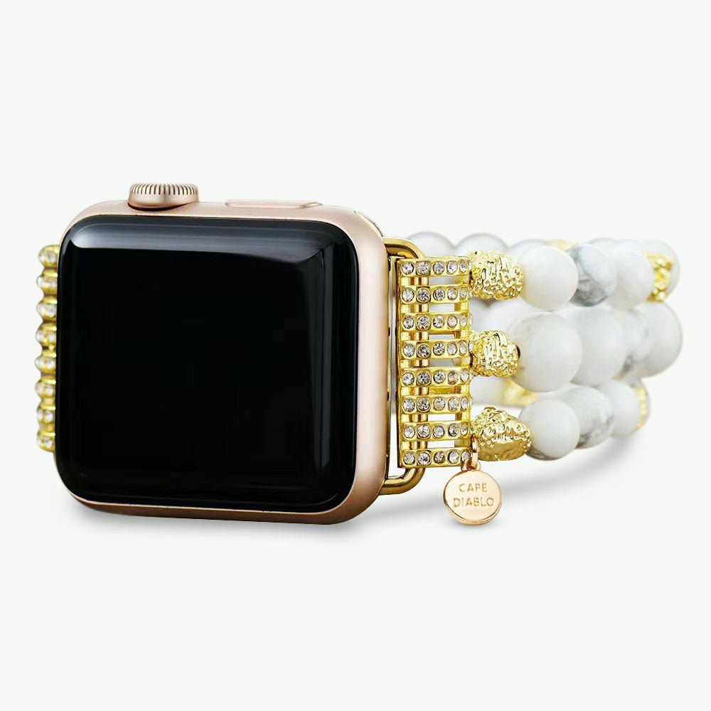 Stretch Straps | Howlite Spirit Stretch Apple Watch Strap Apple Watch Straps Apple Watch Straps