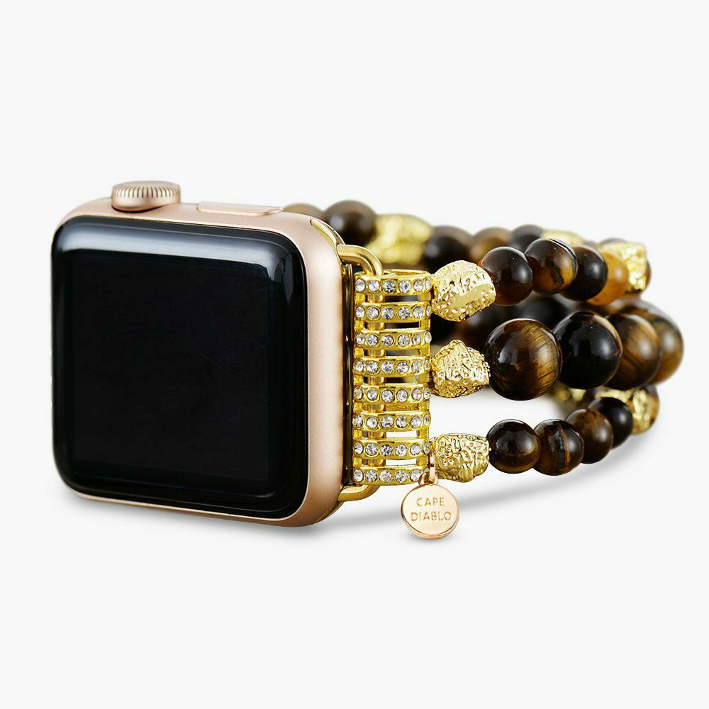 Stretch Straps | Tiger Eye Gleam Stretch Apple Watch Strap Apple Watch Straps Apple Watch Straps