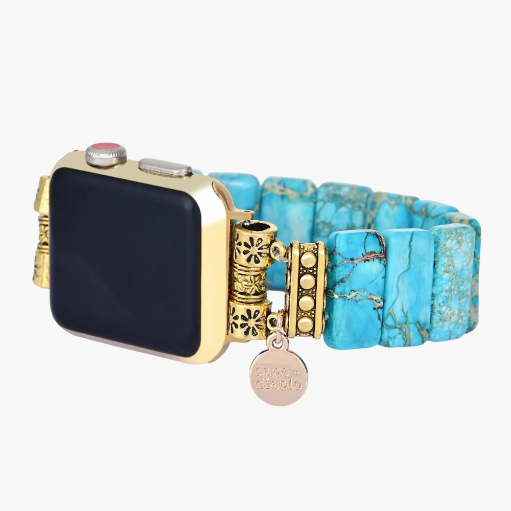 Stretch Straps | Turquoise Tibetan Jasper Stretch Apple Watch Strap Apple Watch Straps Apple Watch Straps