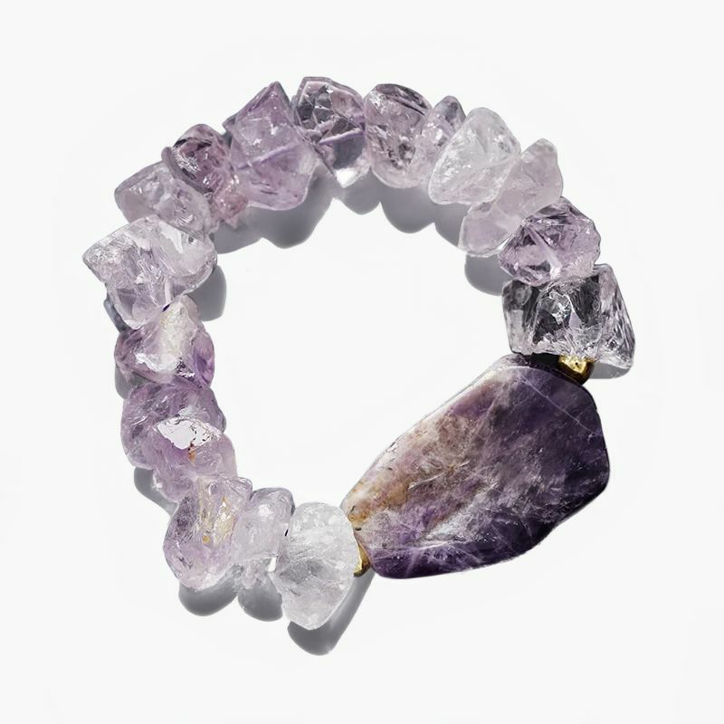 Bracelets | Amethyst Haze Boho Elastic Bangle Bracelets Bracelets