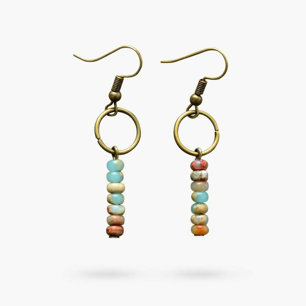 Earrings | Natural Stone Jasper Earrings Earrings Earrings