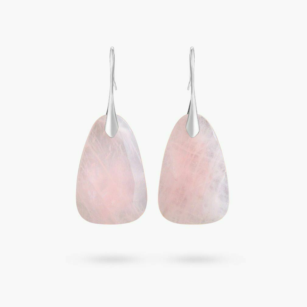 Earrings | Rose Quartz Protection Drop Earrings Earrings Earrings