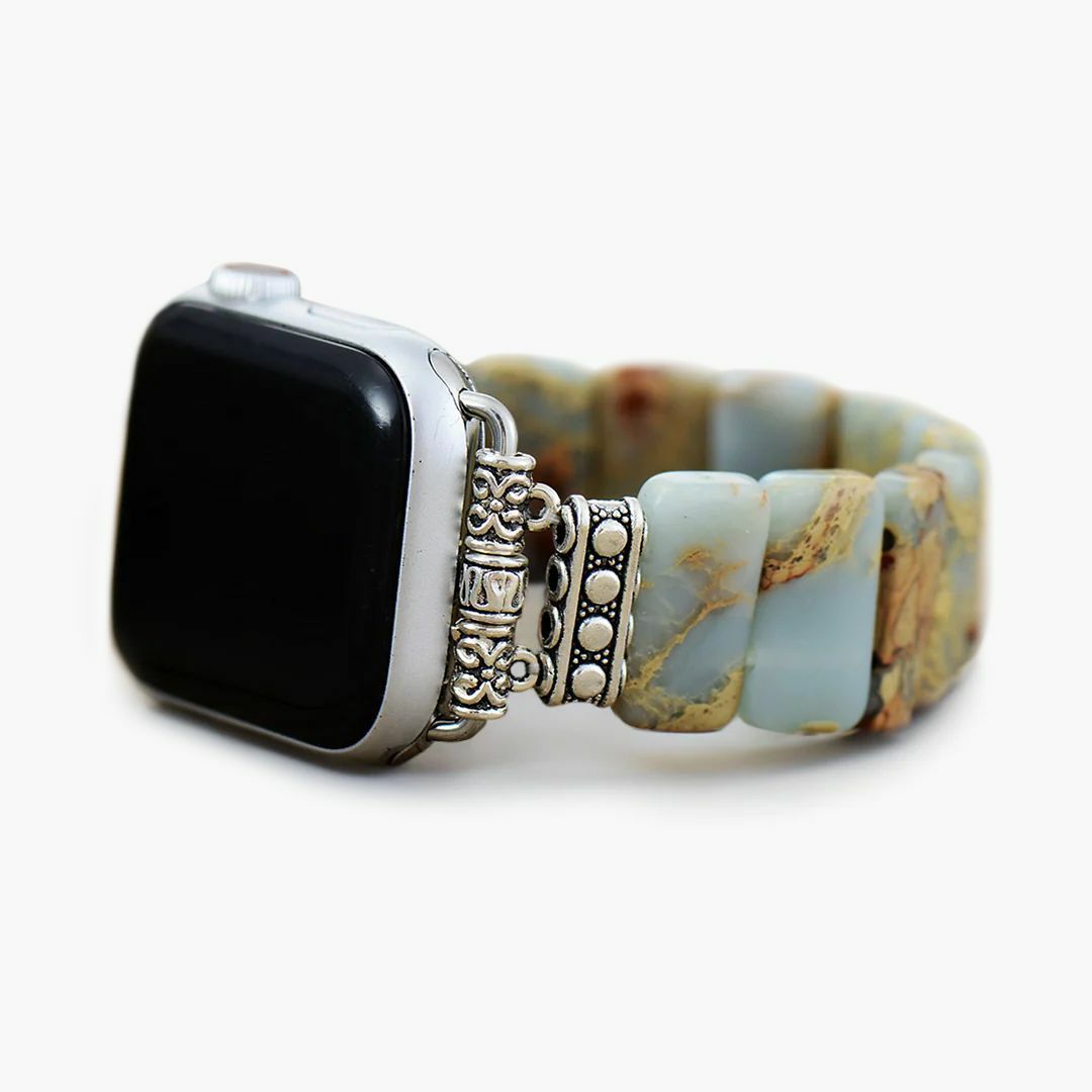 Stretch Straps | Earth Tibetan Jasper Stretch Apple Watch Strap Apple Watch Straps Apple Watch Straps